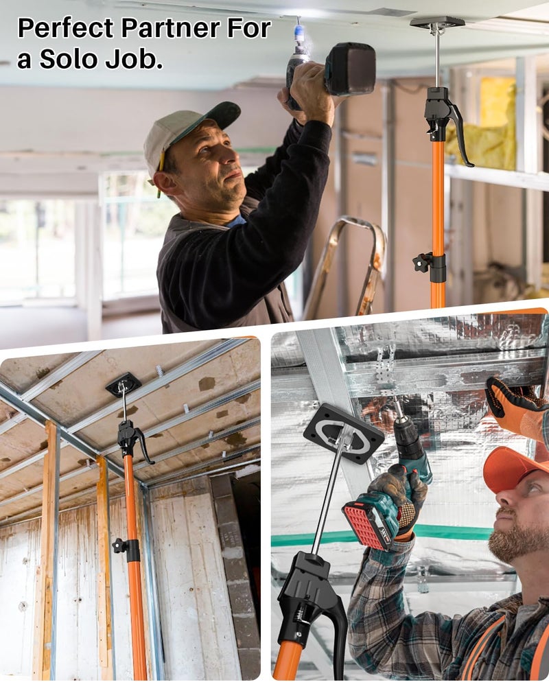 Holothurian Cabinet Jack Support Pole, 49.2-114.2 inches Third Hand Tools Adjustable Support Pole, 3rd Hand Support System for Upper Cabinet Installation, 154 LB Capacity, 1-Pack - Image 5